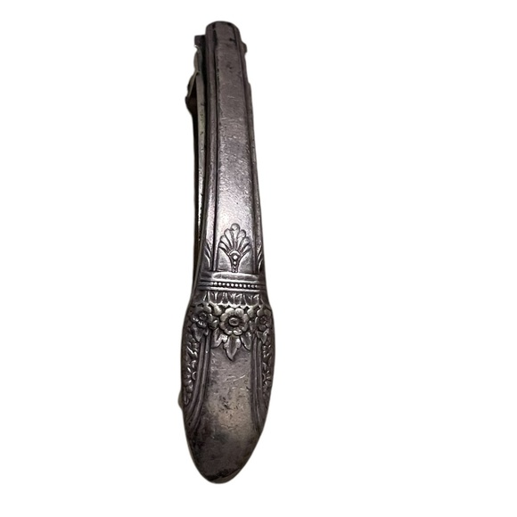 Vintage Silverware Barrette Reclaimed Flatware Hair Clip Art Deco Flower